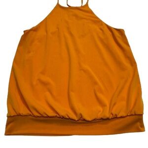 Express Bright Orange Halter Top